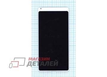 Дисплей (экран) в сборе с тачскрином для Xiaomi Mi Mix 2S белый