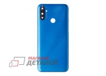 Задняя крышка аккумулятора для Realme C3 (синяя)