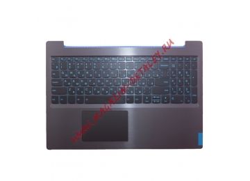 Клавиатура (топ-панель) для ноутбука Lenovo L340-15IRH черная с серым топкейсом