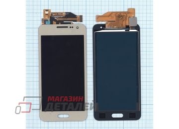 Дисплей (экран) в сборе с тачскрином для Samsung Galaxy A3 SM-A300F золотистый (TFT-совместимый с регулировкой яркости)