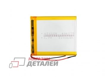 Аккумулятор универсальный Vixion 4x62x75 мм 3.8V 3200mAh Li-Pol (2 Pin)