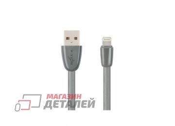 Кабель USB VIXION (K12i) для iPhone Lightning 8 pin силиконовый 1м (серый)