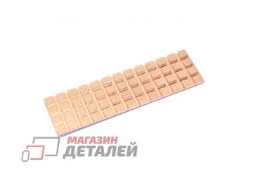 Медный радиатор для М.2 SSD с термопрокладкой 0,5 мм, 70х20х2 мм