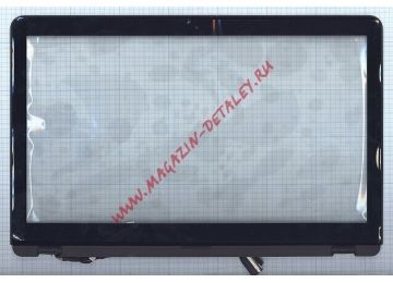 Сенсорное стекло (тачскрин) для Sony Vaio SVF15A черный c рамкой