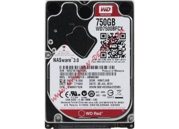 Жесткий диск Western Digital Red 2.5", 750GB, SATA 3