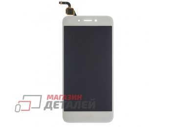 Дисплей (экран) в сборе с тачскрином для Huawei Honor 6A белый
