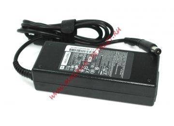 Блок питания (сетевой адаптер) для ноутбуков HP 19.5V 4.62A 90W 7.4x5.0 мм с иглой черный, с сетевым кабелем