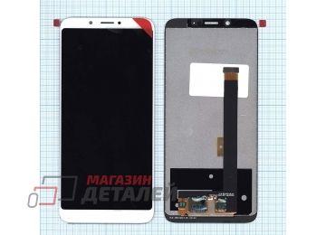 Дисплей (экран) в сборе с тачскрином для ZTE Nubia V18 белый