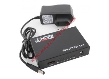 Сплиттер HDMI 1080p 3D Splitter 1x4 (Ver 1.4)