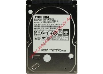 Жесткий диск 2,5" Toshiba 320GB, SATA II < MQ01ABD032 > 2.5" 5400rpm 8Mb