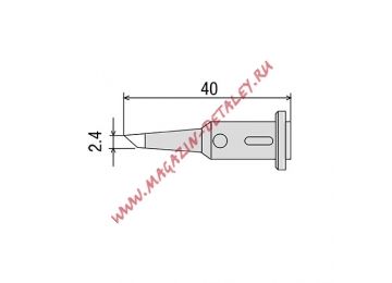 Жало GP-501RT-2.4C для газового паяльника GOOT GP-501