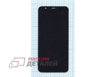 Дисплей (экран) в сборе с тачскрином для Huawei P Smart черный (Premium LCD)