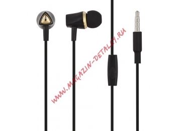 Гарнитура вставная PRODA PD-E200 Pauz Series Wired Music In-Ear Headphone (черная)