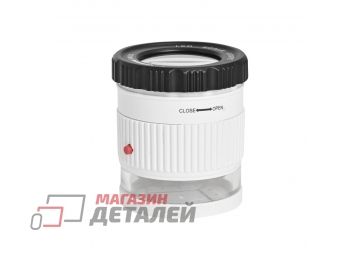 Лупа инспекционная MG9006B 30мм 10Х 3LED 3UV