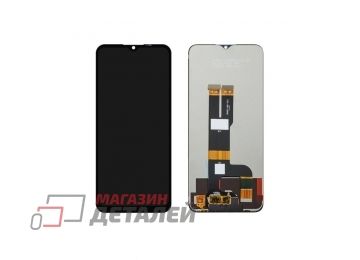 Дисплей (экран) в сборе с тачскрином для Realme C31 черный (Premium LCD)