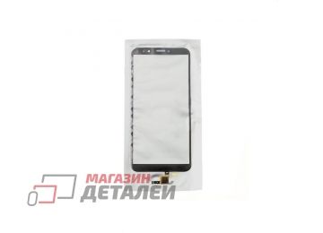 Сенсорное стекло (тачскрин) + OCA плёнка для Huawei Honor 7A Pro, Honor 7C (5,45") черный
