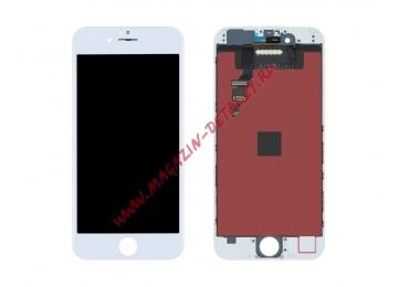 Дисплей (экран) в сборе с тачскрином для iPhone 6 с рамкой белый (In-Cell) VIXION