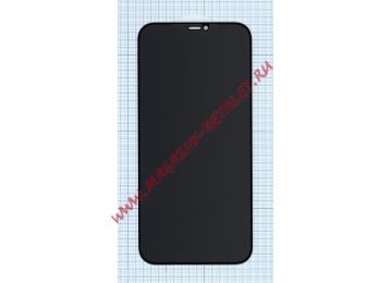 Защитное стекло Privacy (Антишпион) для  iPhone 12 Pro Max черное