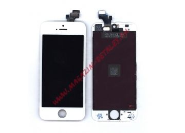 Дисплей (экран) в сборе с тачскрином для iPhone 5 (Tianma) белый