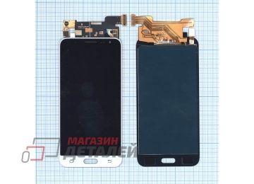 Дисплей (экран) в сборе с тачскрином для Samsung Galaxy J3 (2016) SM-J320F белый (TFT-совместимый с регулировкой яркости)