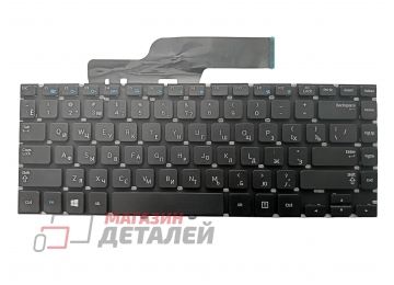 Клавиатура для ноутбука Samsung 355V4C NP355V4C NP350V4C черная без рамки, плоский Enter