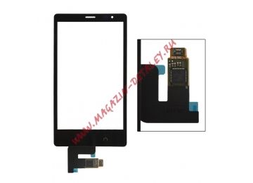 Сенсорное стекло (тачскрин) для Nokia X2 черный AAA