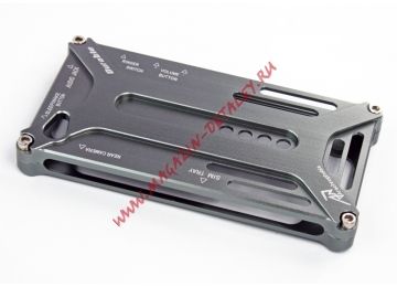 Bumper для iPhone 4/4S "Case DURABLE" металл (серый)