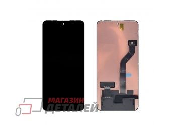 Дисплей (экран) в сборе с тачскрином для Xiaomi 12 Lite (2203129G) черный AMOLED (Premium LCD)