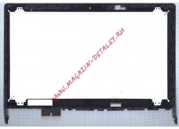 Экран в сборе (матрица + тачскрин) для Lenovo IdeaPad Flex 15 с рамкой черный