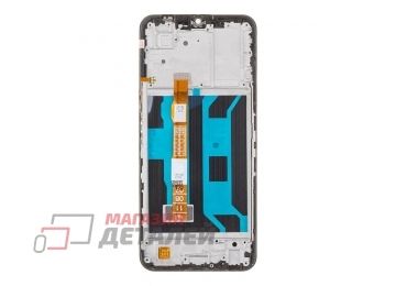 Дисплей (экран) в сборе с тачскрином для Vivo Y35 (V2205) черный с рамкой (Premium LCD)