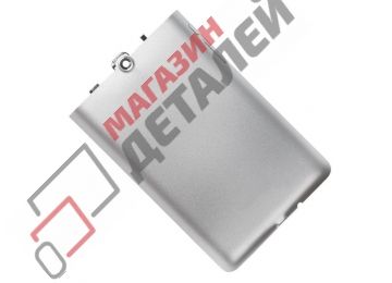 Задняя крышка аккумулятора для Asus FonePad ME371MG-1B серебристая (2 камеры)