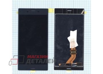Дисплей (экран) в сборе с тачскрином для Sony Xperia XZs синий