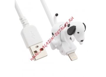 USB Дата-кабель передачи данных "Собака - заряжака" для Apple 8 pin белый