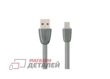 Кабель USB VIXION (K12m) microUSB силиконовый 1м (серый)