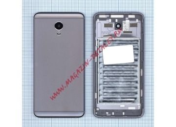 Задняя крышка аккумулятора для Meizu M5 Note темно-серая