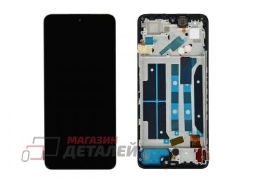 Дисплей (экран) в сборе с тачскрином для Xiaomi Redmi Note 11 Pro 4G, 5G, Poco X4 Pro 5G черный с рамкой OLED