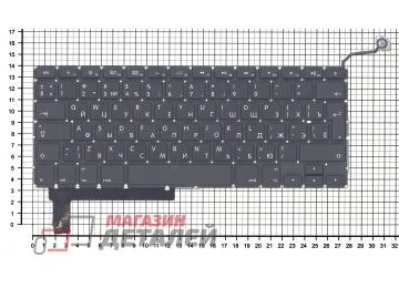Клавиатура для ноутбука Apple MacBook A1286 с SD большой ENTER RU (с разбора)