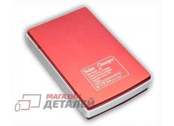 Универсальный внешний аккумулятор Powerbank 30000mAh на солнечной батарее c фонариком