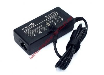 Блок питания (сетевой адаптер) Amperin AI-AZ65 для ноутбуков Asus 19V 3.42A 65W 4.0x1.35 мм черный, с сетевым кабелем