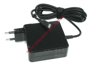 Блок питания (сетевой адаптер) для ноутбуков Asus 5-20V 3.25A 65W Type-C черный, в розетку Premium