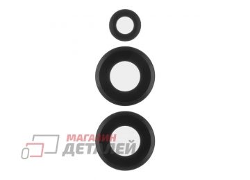 Стекло задней камеры для Xiaomi Redmi Note 13 Pro+ 5G черный