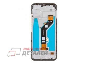 Дисплей (экран) в сборе с тачскрином для Tecno Spark Go 2022 (KG5M) черный с рамкой (Premium LCD)