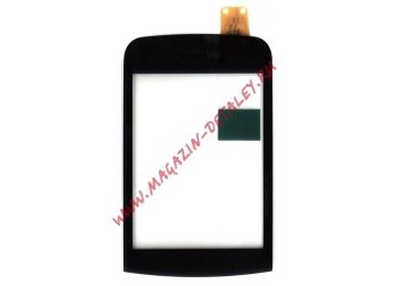 Сенсорное стекло (тачскрин) для Nokia С2 C2-03 черное
