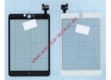 Сенсорное стекло (тачскрин) для Apple Ipad mini 3 (retina) AAA + IC белое