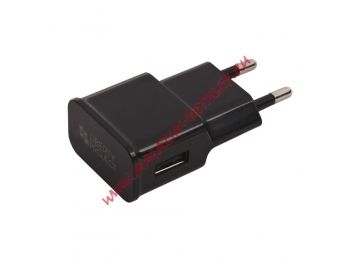 Блок питания (сетевой адаптер) LP с выходом USB + кабель USB Type-C 2.1A черный, европакет