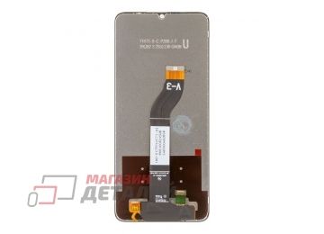 Дисплей (экран) в сборе с тачскрином для Xiaomi Redmi 13C 4G, Poco C65 черный HD яркая подсветка