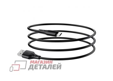 USB кабель BOROFONE BX48 MicroUSB 2.4A PVC 1м (черный)