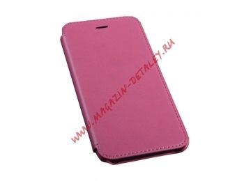 Чехол из эко – кожи HOCO Crystal Classic Folder для Apple iPhone 6, 6s раскладной, розовый