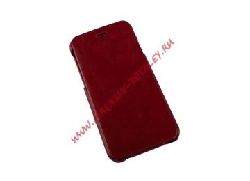 Чехол из эко – кожи HOCO General Series Flip Case для Apple iPhone 6, 6s раскладной, красный