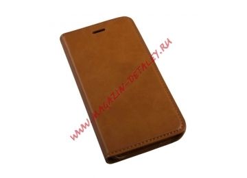 Чехол из эко – кожи HOCO Luxury Series Leather Case для Apple iPhone 6, 6s раскладной, коричневый